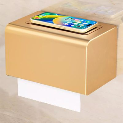 Bộ Giá Treo Đồ Nhà Tắm Màu Vàng Cao Cấp - Giá 3 Thanh, 2 Móc & Kệ Đa Năng Chống Ẩm