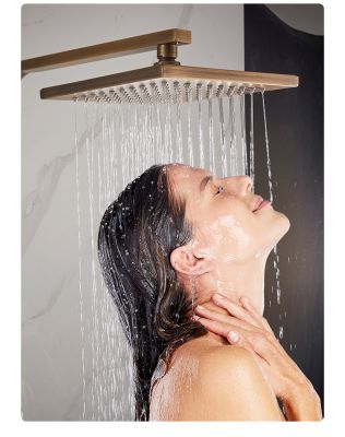 Bộ Vòi Sen Hiện Đại Mã 004 - Thiết Kế Vuông Gọn, Chức Năng Tăng Áp Mưa Lớn, Vòi Xả Dưới Gập Gọn