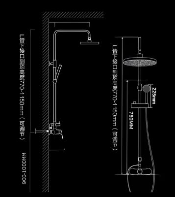 BỘ VÒI HOA SEN INOX 304 KHÔNG RỈ CAO CẤP 010