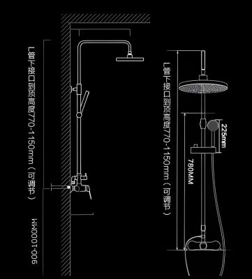 BỘ VÒI SEN INOX 304 KHÔNG RỈ CAO CẤP 015