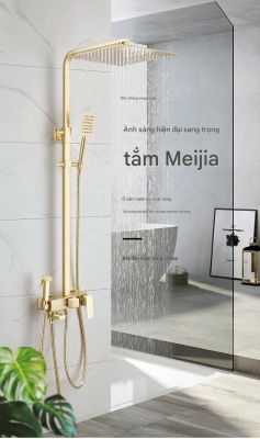 Bộ Vòi Sen Phong Cách Bắc Âu Mã 007 - Sen Mưa Lớn 12 Inch, Van Điều Khiển 4 Chức Năng, Thiết Kế Nhẹ Nhàng Sang Trọng