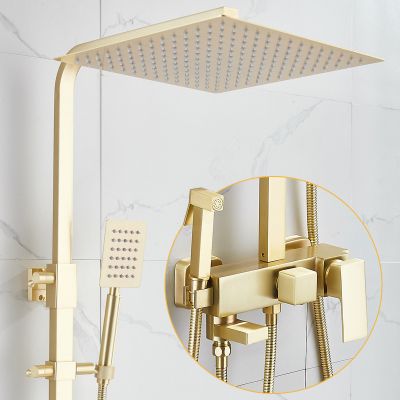 Bộ Vòi Sen Phong Cách Bắc Âu Mã 007 - Sen Mưa Lớn 12 Inch, Van Điều Khiển 4 Chức Năng, Thiết Kế Nhẹ Nhàng Sang Trọng