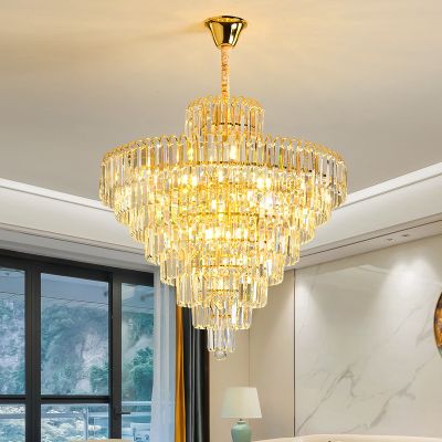 ĐÈN CHÙM PHA LÊ TẦNG LUXURY DT014 – BIỂU TƯỢNG CỦA SỰ THỊNH VƯỢNG