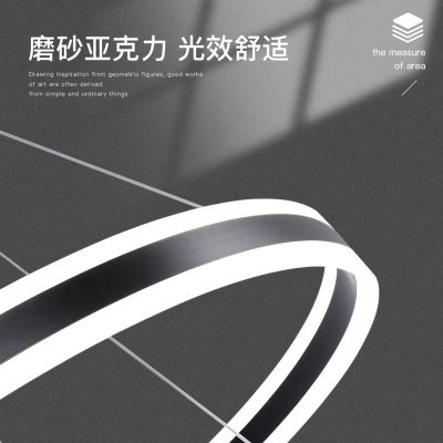 ĐÈN LED THẢ VÀNG 3 VÒNG TRÒN DT012 – ĐẲNG CẤP KHÔNG GIAN HIỆN ĐẠI