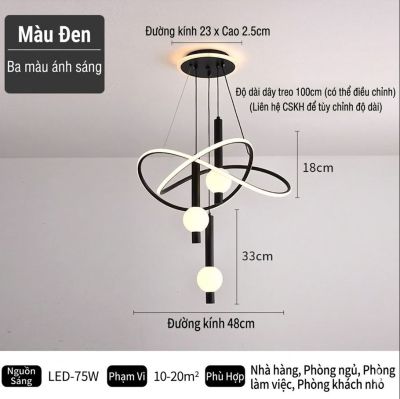 ĐÈN THẢ TRẦN BÀN ĂN CAO CẤP DT001 - TINH HOA ÁNH SÁNG HIỆN ĐẠI 2026