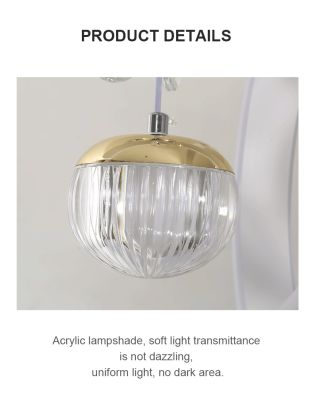 ĐÈN THẢ TRẦN PHA LÊ HIỆN ĐẠI DT003 – TINH HOA ÁNH SÁNG CHO KHÔNG GIAN SANG TRỌNG