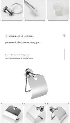 Giá Treo Khăn Ống Tròn Inox 304 - 2 Thanh, Mặt Sáng Bóng/Phun Cát 010