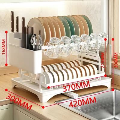Kệ đựng bát đĩa đa năng 2 tầng 006