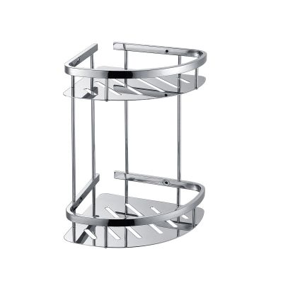 Kệ Góc Nhà Tắm Inox 304 Đa Dạng - 1/2/3 Tầng, Có Móc, Không Khoan 009