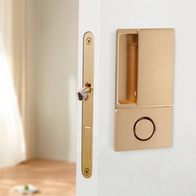 Khóa Cửa Lùa Âm Một Mặt Bằng Đồng Cao Cấp – Mã 058