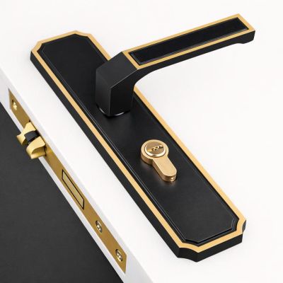 Khóa cửa tay gạt đồng cao cấp phong cách hiện đại – 052