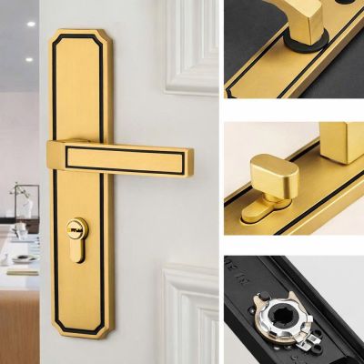 Khóa cửa tay gạt đồng cao cấp phong cách hiện đại – 052