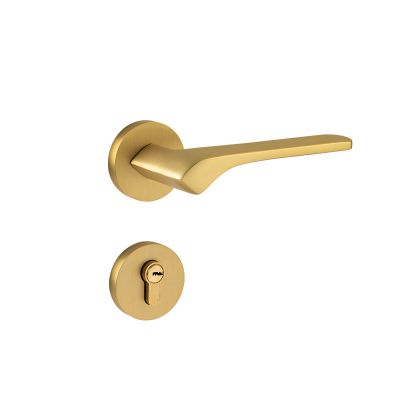 Khóa Cửa Tay Gạt Đồng Nguyên Khối  040