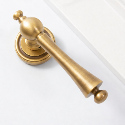 Khóa Cửa Tay Gạt Đồng Thau Cao Cấp - Khoá Không Chìa 056