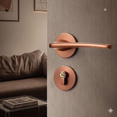 Khóa Tay Gạt Cửa Nội Thất Hợp Kim Nhôm Cao Cấp Mã 049 – Thiết Kế Hiện Đại, Vận Hành Êm Ái