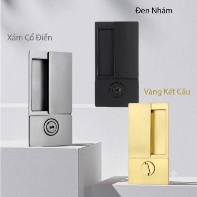 Khóa Cửa Lùa Âm Từ Tĩnh Lặng Hợp Kim Cao Cấp – Mã 059