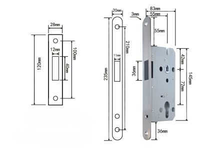 KHOÁ CỬA TAY GẠT CHẤT LIỆU HỢP KIM CAO CẤP 020