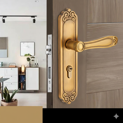 Khóa Cửa Tay Gạt Châu Âu Cao Cấp Hợp Kim Kẽm – Nhiều Mẫu A–G Sang Trọng 041