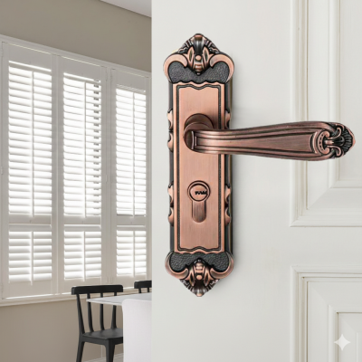 Khóa Cửa Tay Gạt Châu Âu Cao Cấp Hợp Kim Kẽm – Nhiều Mẫu A–G Sang Trọng 041