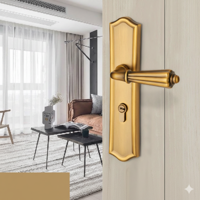 Khóa Cửa Tay Gạt Châu Âu Cao Cấp Hợp Kim Kẽm – Nhiều Mẫu A–G Sang Trọng 041