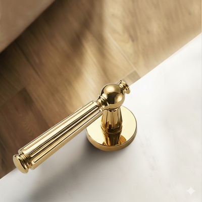 Khóa Cửa Tay Gạt PVD Vàng Phong Cách Pháp – Hợp Kim Kẽm Cao Cấp 042