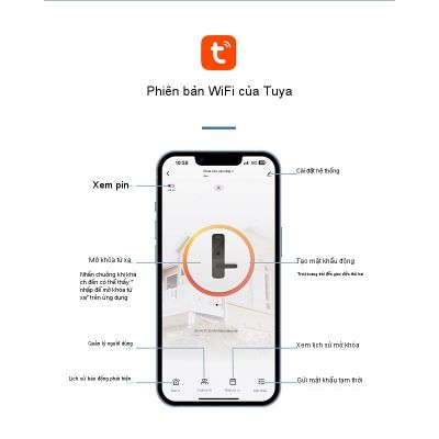 Khóa Vân Tay Hợp Kim Nhôm Chống Nước