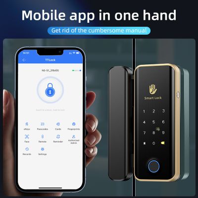 Khóa Cửa Kính Cường Lực Thông Minh