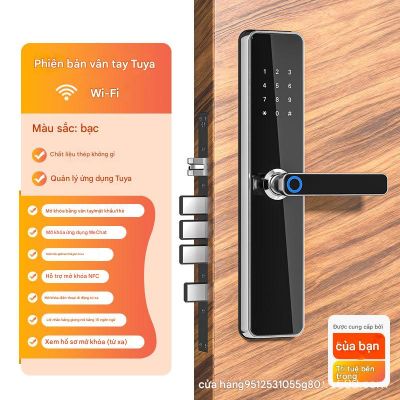 Khóa Vân Tay Thông Minh Tuya WiFi Cao Cấp - Phiên bản Vân Tay & Bàn Phím