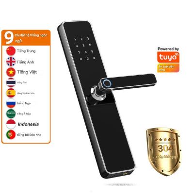 Khóa Vân Tay Thông Minh Tuya WiFi Cao Cấp - Phiên bản Vân Tay & Bàn Phím