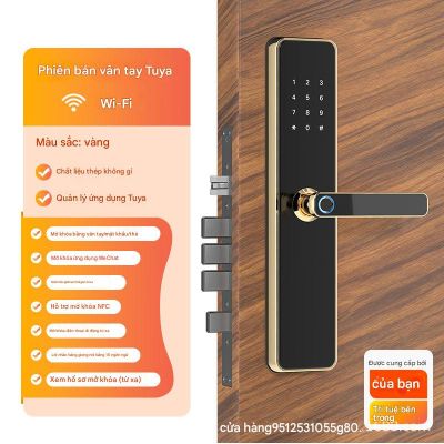 Khóa Vân Tay Thông Minh Tuya WiFi Cao Cấp - Phiên bản Vân Tay & Bàn Phím