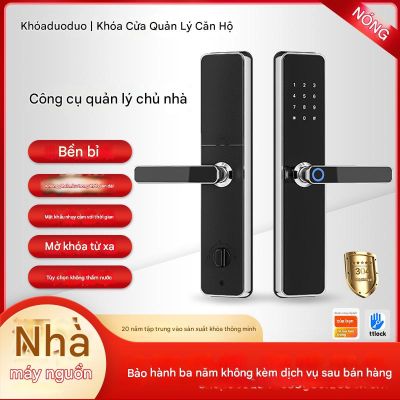 Khóa Vân Tay Thông Minh Tuya WiFi Cao Cấp - Phiên bản Vân Tay & Bàn Phím