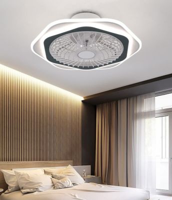 Quạt Trần Đèn Âm Trần Hiện Đại Đường Kính 55cm – Thiết Kế Sang Trọng, Làm Mát Êm Ái