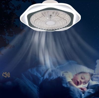 Quạt Trần Đèn Âm Trần Hiện Đại Đường Kính 55cm – Thiết Kế Sang Trọng, Làm Mát Êm Ái