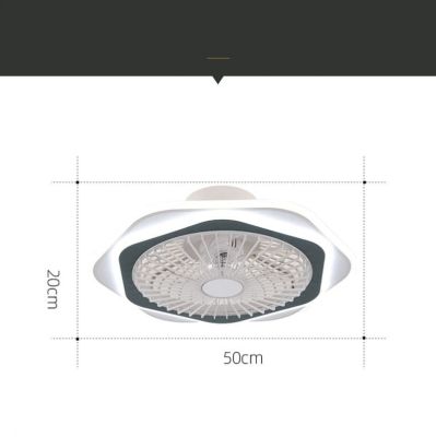 Quạt Trần Đèn Âm Trần Hiện Đại Đường Kính 55cm – Thiết Kế Sang Trọng, Làm Mát Êm Ái