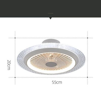 Quạt Trần Đèn Âm Trần Hiện Đại Đường Kính 55cm – Thiết Kế Sang Trọng, Làm Mát Êm Ái