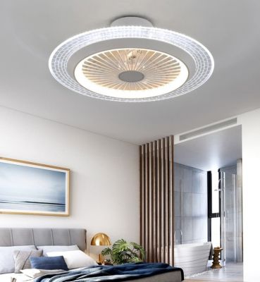 Quạt Trần Đèn Âm Trần Hiện Đại Đường Kính 55cm – Thiết Kế Sang Trọng, Làm Mát Êm Ái