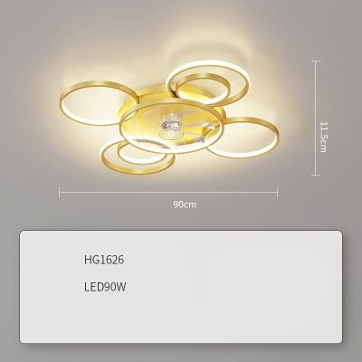 Quạt Trần Đèn Âm Trần Hiện Đại Đường Kính 50cm – Thiết Kế Sang Trọng, Làm Mát Êm Ái