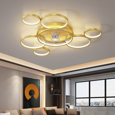 Quạt Trần Đèn Âm Trần Hiện Đại Đường Kính 105cm – Thiết Kế Sang Trọng, Làm Mát Êm Ái