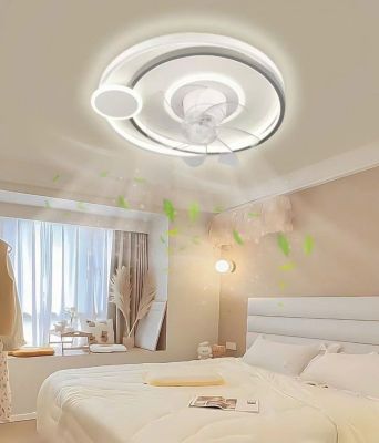 Quạt Trần Đèn Âm Trần Hiện Đại Đường Kính 50cm – Thiết Kế Sang Trọng, Làm Mát Êm Ái