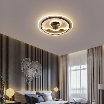 Quạt Trần Đèn Âm Trần Hiện Đại Đường Kính 55cm – Thiết Kế Sang Trọng, Làm Mát Êm Ái