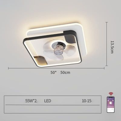 Quạt Trần Đèn Âm Trần Hiện Đại Đường Kính 55cm – Thiết Kế Sang Trọng, Làm Mát Êm Ái