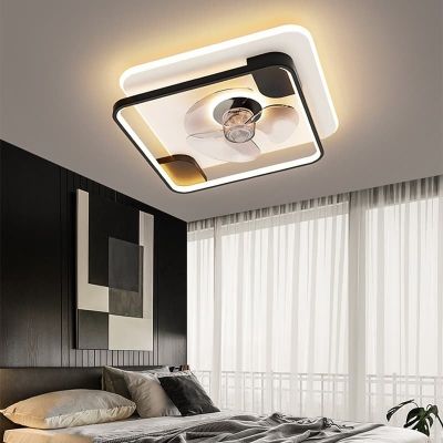 Quạt Trần Đèn Âm Trần Hiện Đại Đường Kính 55cm – Thiết Kế Sang Trọng, Làm Mát Êm Ái