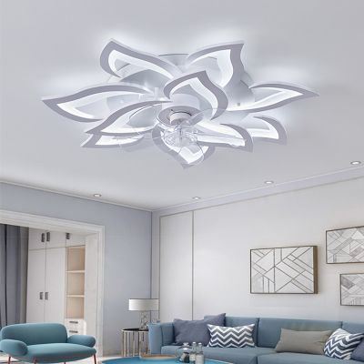 Quạt Trần Đèn Âm Trần Hiện Đại Đường Kính 55cm – Thiết Kế Sang Trọng, Làm Mát Êm Ái