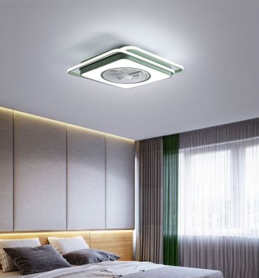 Quạt Trần Đèn Âm Trần Hiện Đại Đường Kính 55cm – Thiết Kế Sang Trọng, Làm Mát Êm Ái