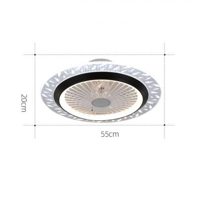 Quạt Trần Đèn Âm Trần Hiện Đại Đường Kính 55cm – Thiết Kế Sang Trọng, Làm Mát Êm Ái