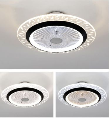 Quạt Trần Đèn Âm Trần Hiện Đại Đường Kính 55cm – Thiết Kế Sang Trọng, Làm Mát Êm Ái