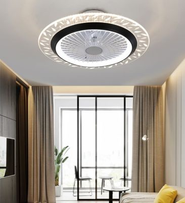 Quạt Trần Đèn Âm Trần Hiện Đại Đường Kính 55cm – Thiết Kế Sang Trọng, Làm Mát Êm Ái