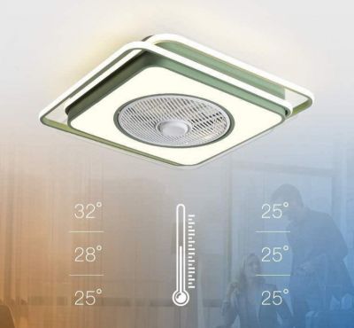 Quạt Trần Đèn Âm Trần Hiện Đại Đường Kính 55cm – Thiết Kế Sang Trọng, Làm Mát Êm Ái