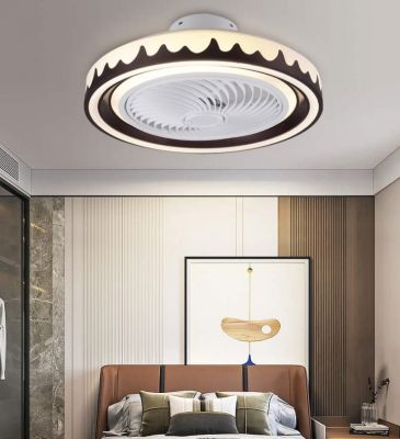 Quạt Trần Đèn Âm Trần Hiện Đại Đường Kính 55cm – Thiết Kế Sang Trọng, Làm Mát Êm Ái