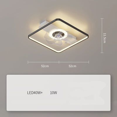 Quạt Trần Đèn Âm Trần Hiện Đại Đường Kính 52cm – Thiết Kế Sang Trọng, Làm Mát Êm Ái